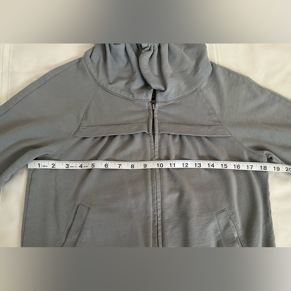 LOFT Slate Ruched Sleeve Jacket - Picture 7 of 16